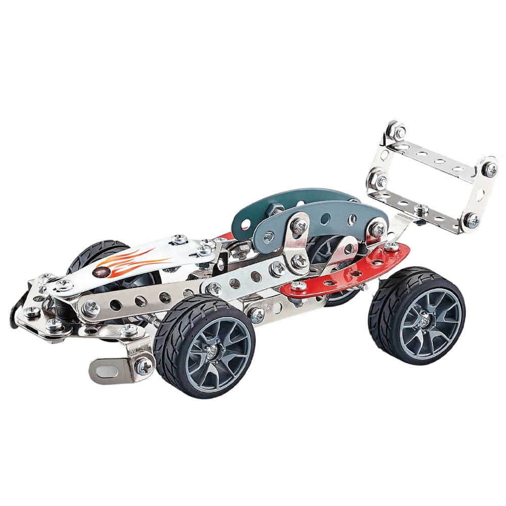 Modèles de construction en acier de véhicules de course STEAM 105 pièces