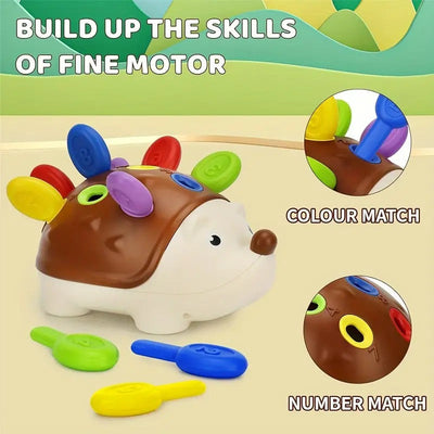 Hedgehog Color and Number Learning Puzzle Kit - 10A