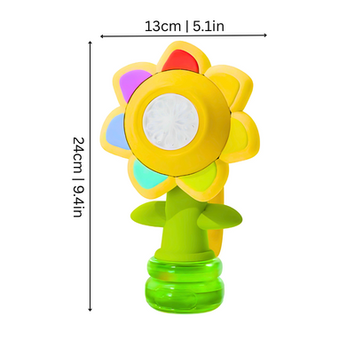 Máquina de burbujas de flores de siete colores