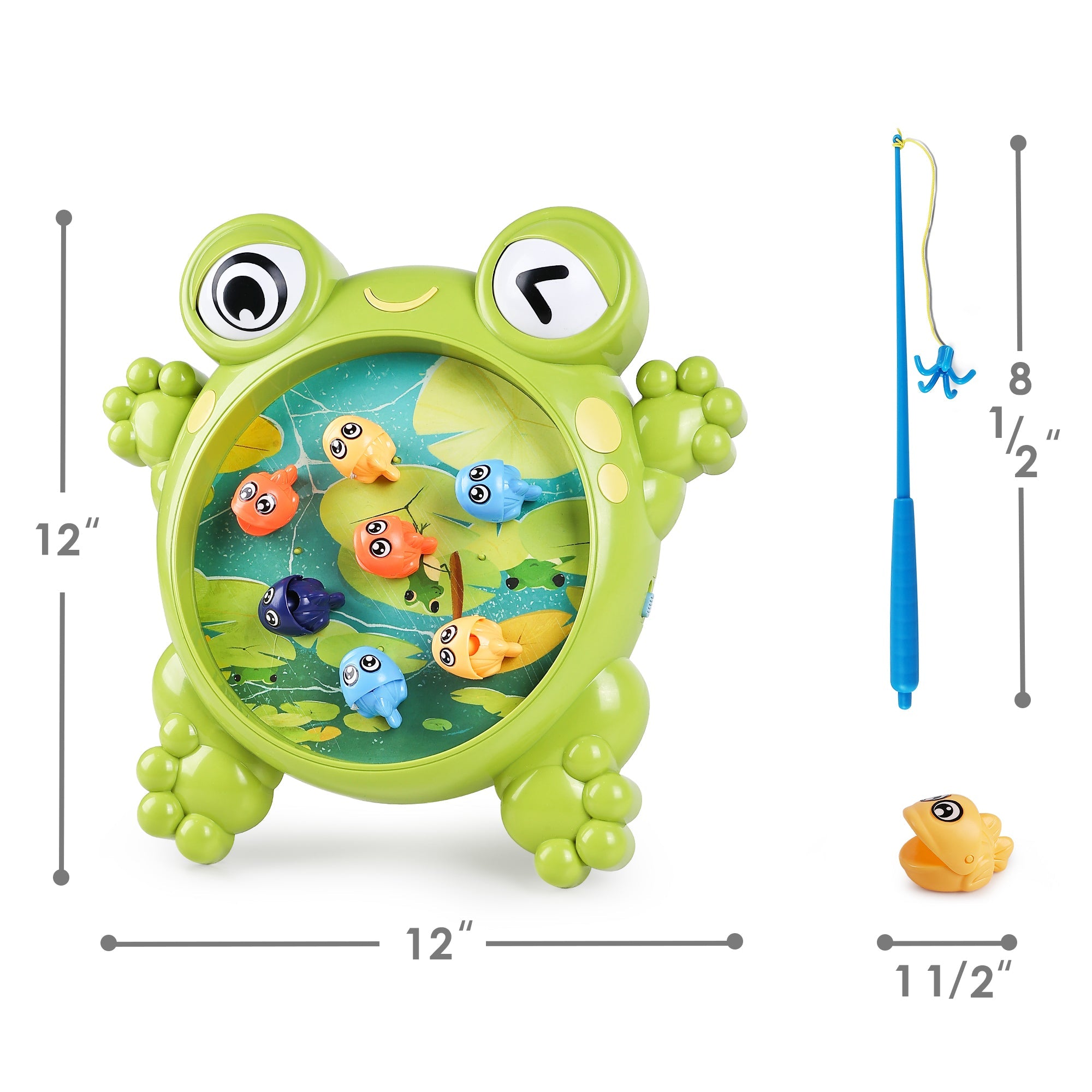 Fidtoy Frog Fishing Game Toy for Kids Age 3+