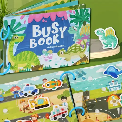 Libro sensorial Montessori Fidtoy para niños pequeños, aprendizaje interactivo del alfabeto