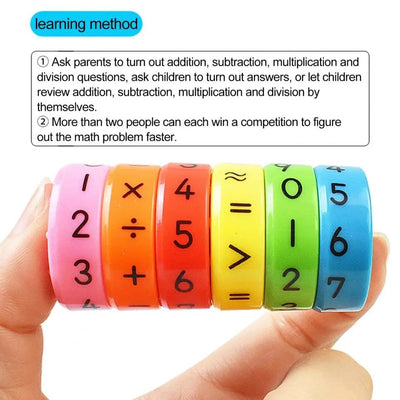 Mini rueda giratoria magnética de operaciones matemáticas - 313