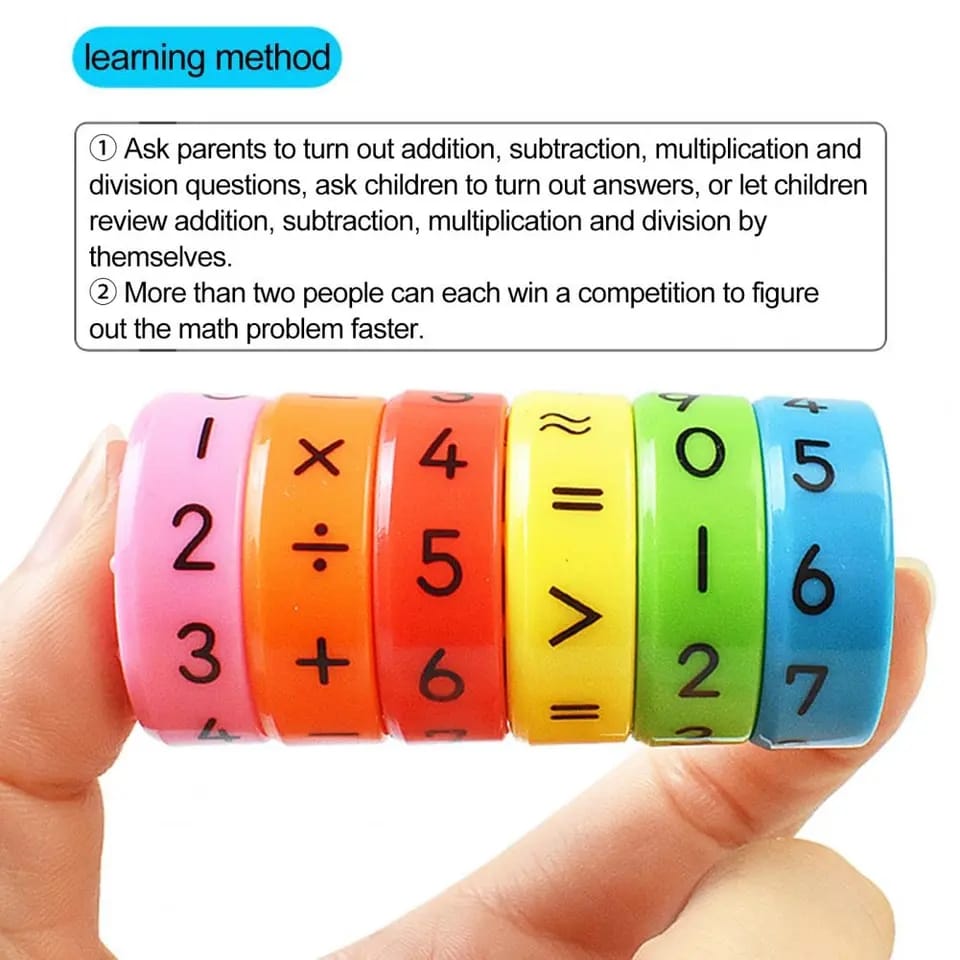 Mini rueda giratoria magnética de operaciones matemáticas - 313