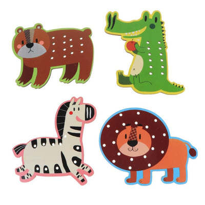 Creations Montessori Toys Lacing & Tracing Game Educational Toy Gift for Children AnimalToys & Hobbies|Preschool Toys & Pretend Play|Wooden & Handcrafted Toys