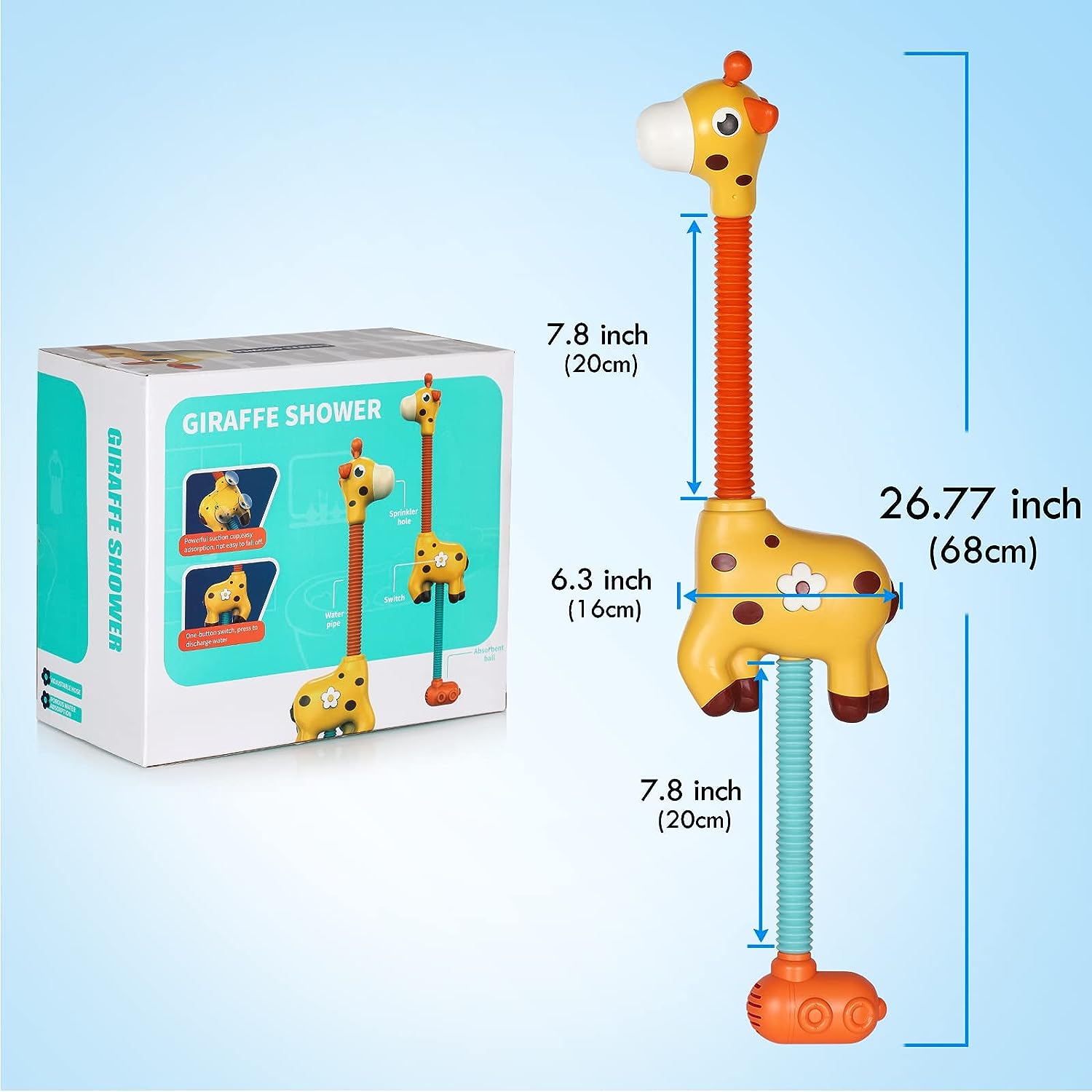 Baño Jirafa™ - Jirafa diversión salpicando - Cabezal de ducha rociador