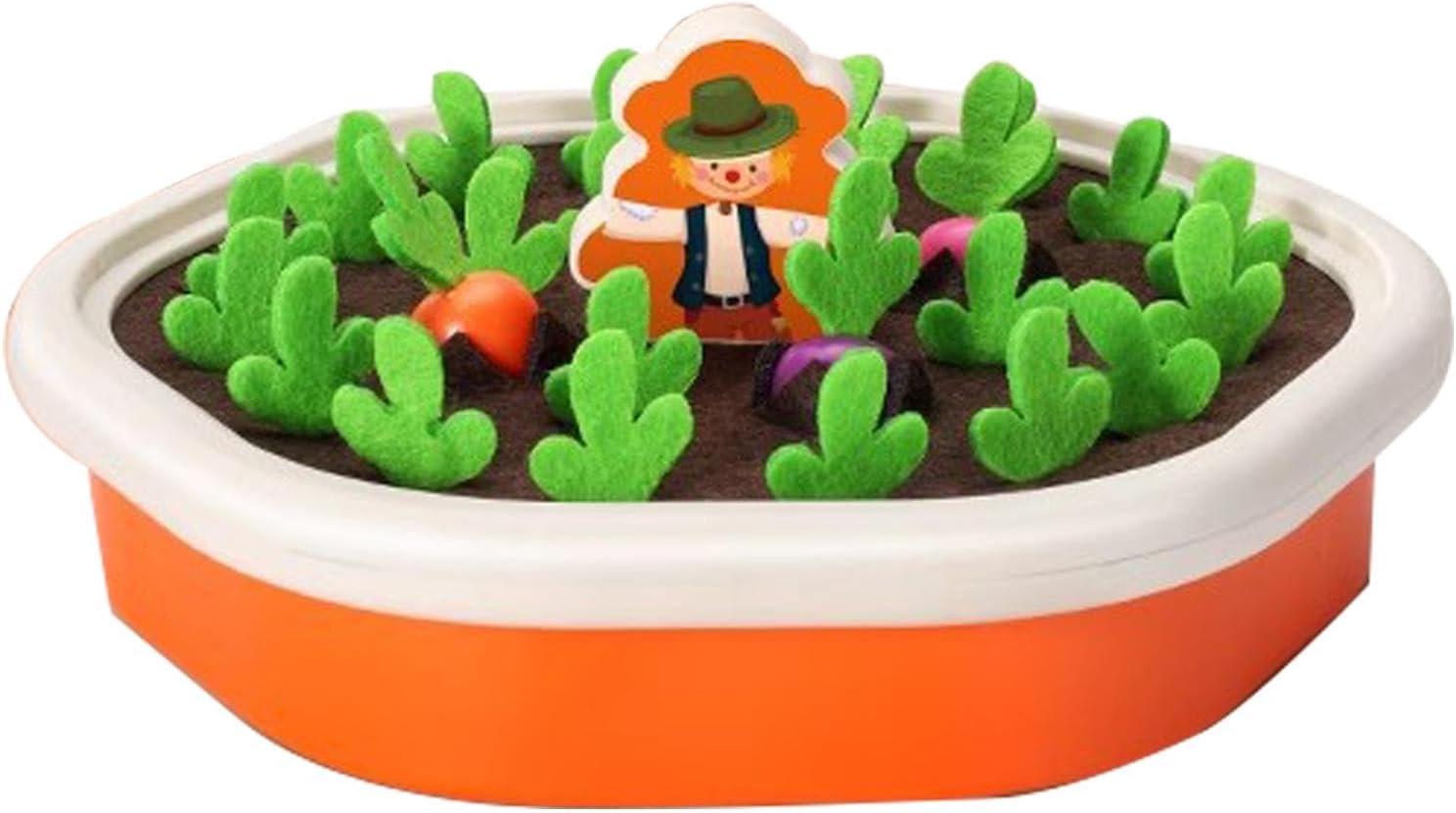 Juego de memoria de tirar zanahorias Fidtoy Radish Farm para niños