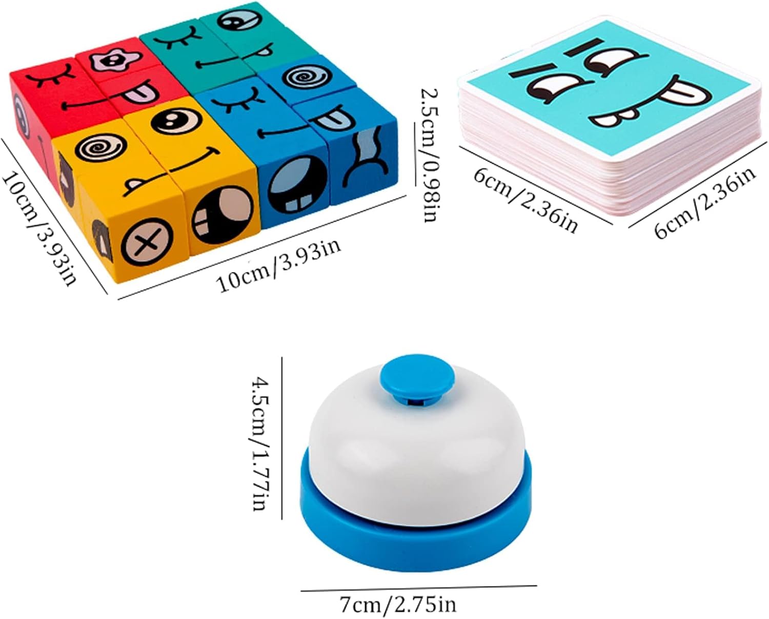 Fidtoy Wooden Facial Expression Matching Game – Educational Memory & Logic Puzzle Toy for Kids Ages 3+