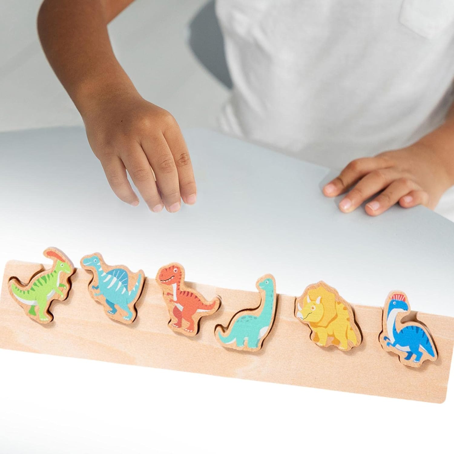 Puzzle Matching Board Toy Desktop Game for Preschool 1 2 3+ Year Old Dinosaur