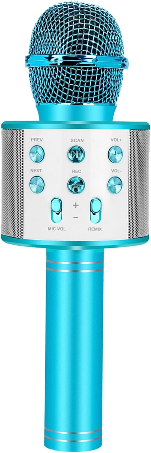 Microphone Karaoké sans Fil Bluetooth Fidtoy pour Enfants et Adultes