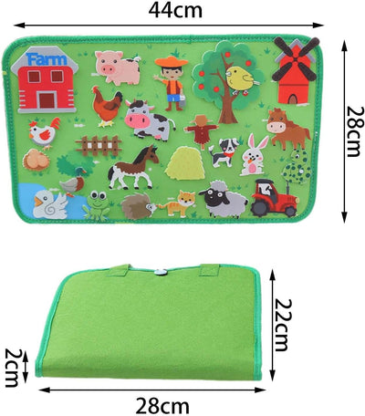 Interactive Board Set to Stimulate Children's Imagination, farm