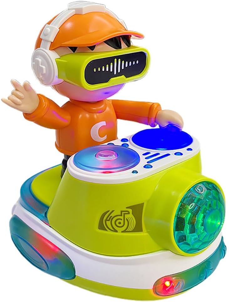 Jouet de danse DJ Fidtoy avec lumières musicales et mouvement automatique