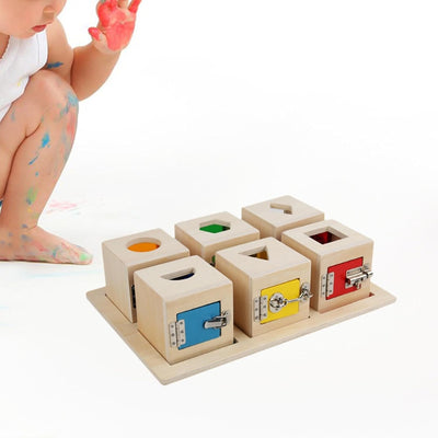 harayaa Caja de Bloqueo Montessori para niños, Tablero Ocupado, Juguetes educativos, Juguete Interactivo Suave para Padres e Hijos, Regalos de cumpleaños para