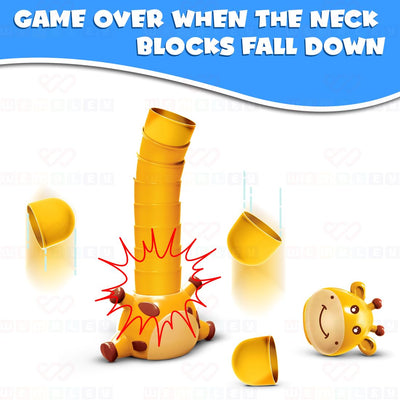 Juego Fidtoy Jirafa Cuello Apilamiento Animal Stack Attack para Niños