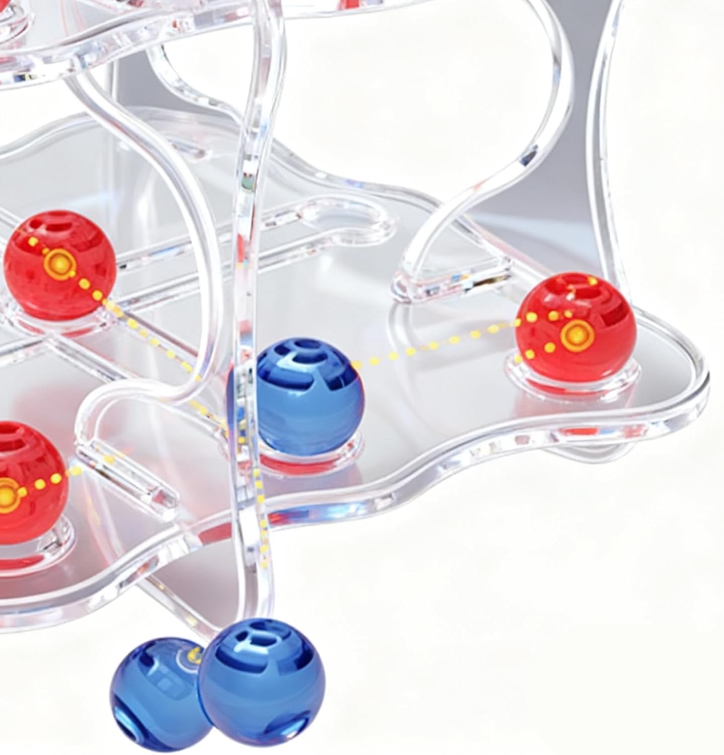 Fidtoy Juego de tres en raya 3D retorcido para niños