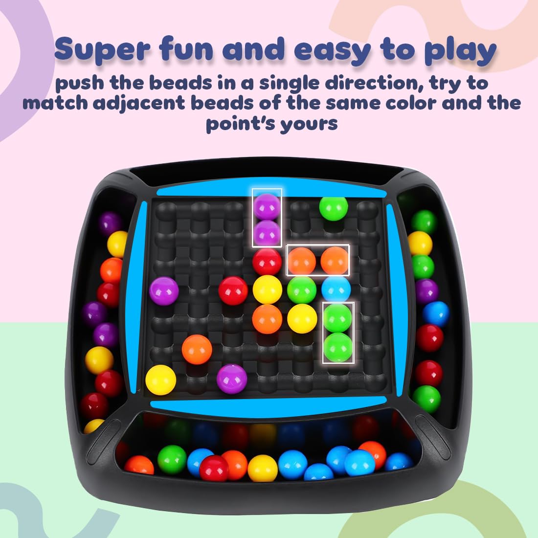 Juego Familiar de Desafío Aplasta Dulces con Bolas de Colores - 747
