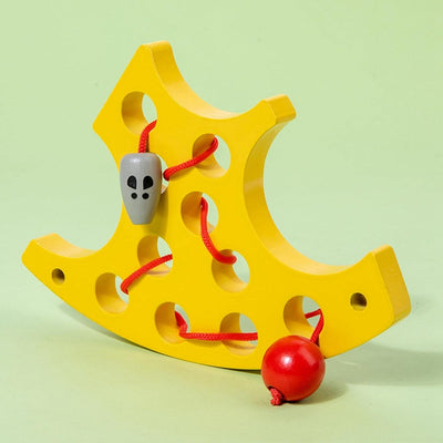 Cheese Threading Board Montessori Toys Kindergarten for Airplane Boys Kids