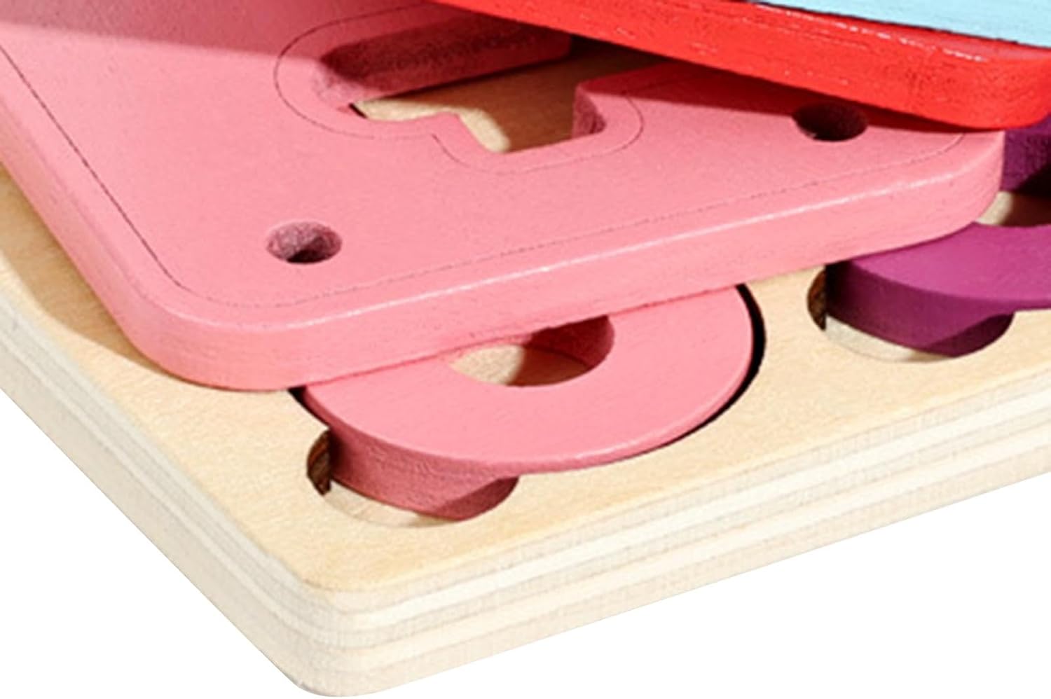 MagiDeal Juguetes de Madera con Candados y Llaves, Juego de Asociación de Formas y Colores, Regalo de Cumpleaños, Juguete Educativo Temprano para Niños Preescolares