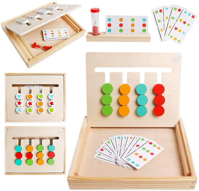 Tablero de juego de rompecabezas deslizante de doble cara