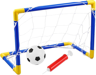 Lot de buts de football Fidtoy Junior avec pompe à ballon pour enfants