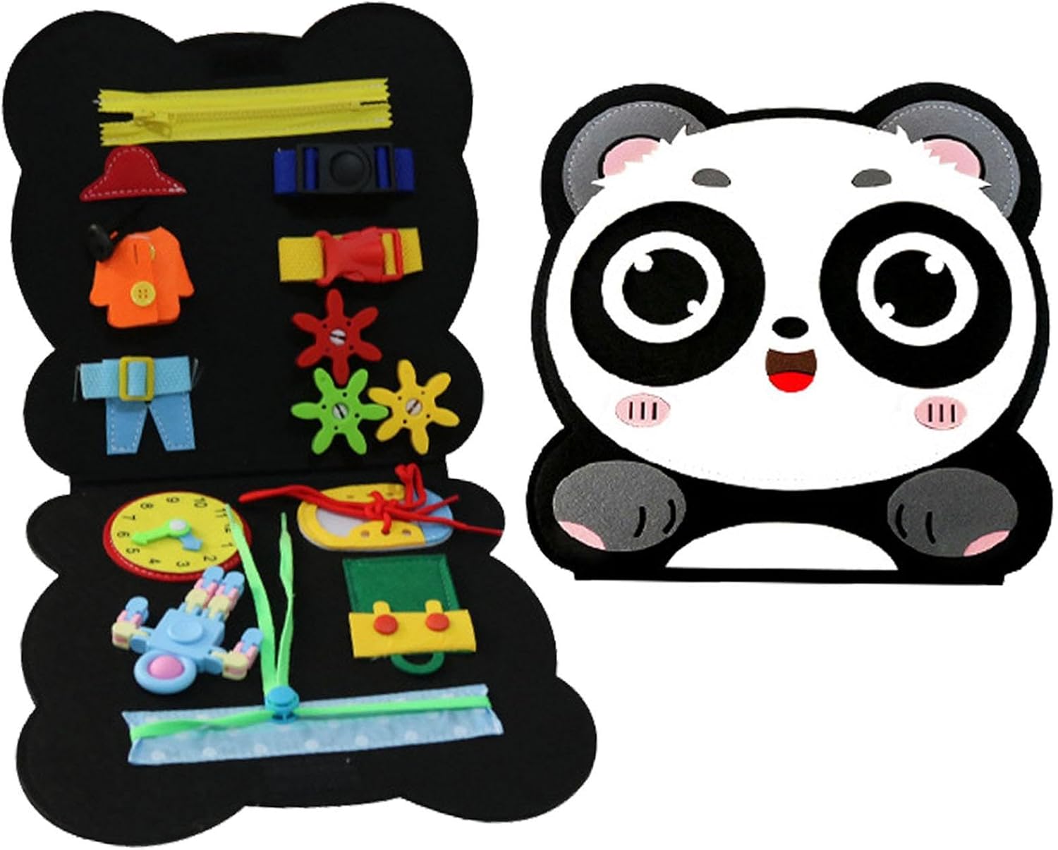 Imtrub Fieltro Panda, Bonito Juguete Cuentos Fieltro Pandas | El aula preescolar debe tener un fieltro de aprendizaje de educación temprana