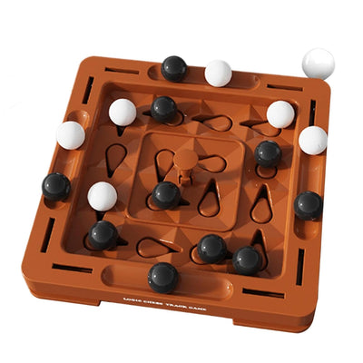Juego de Mesa de Estrategia de Ajedrez con Canicas Lógicas - 08A