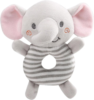 Fidtoy Snuggle & Shake Rattle Friend Plush Baby Toy for Newborn Sensory Play
