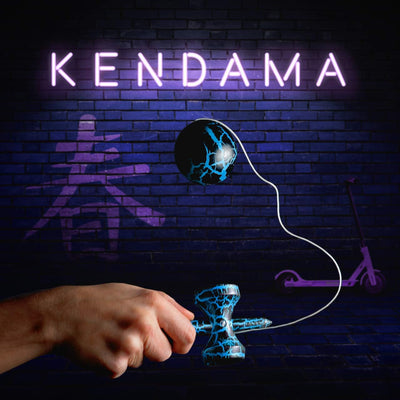 Juguete de habilidad de madera Fidtoy Kendama Cracks para niños