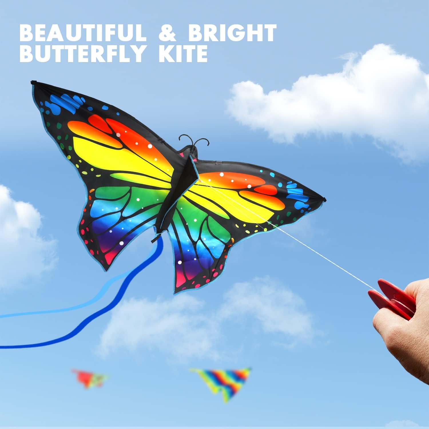 Cometa de Mariposa Fidtoy para Niños y Adultos Fácil de Volar