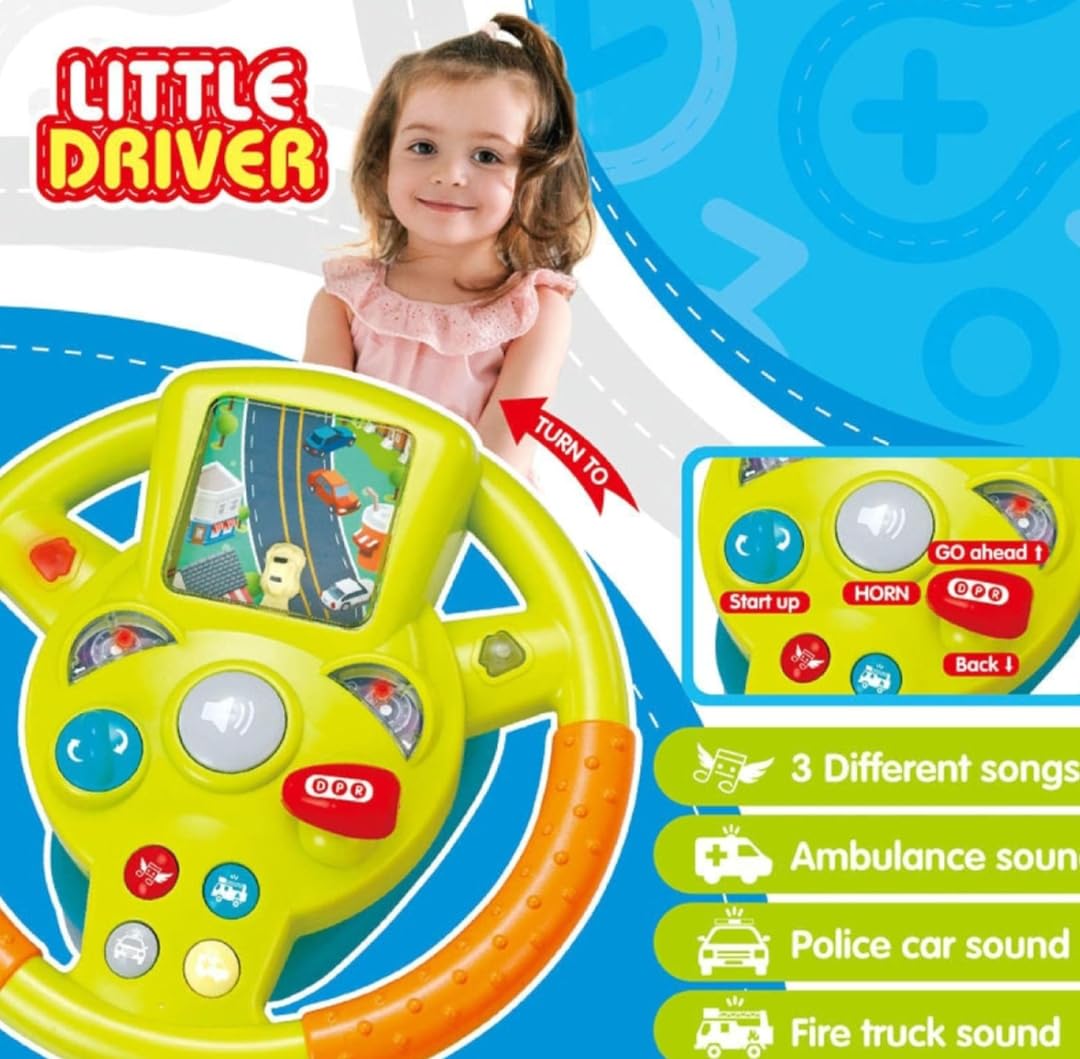 Fidtoy Volante Eléctrico Little Driver de Juguete para Niños
