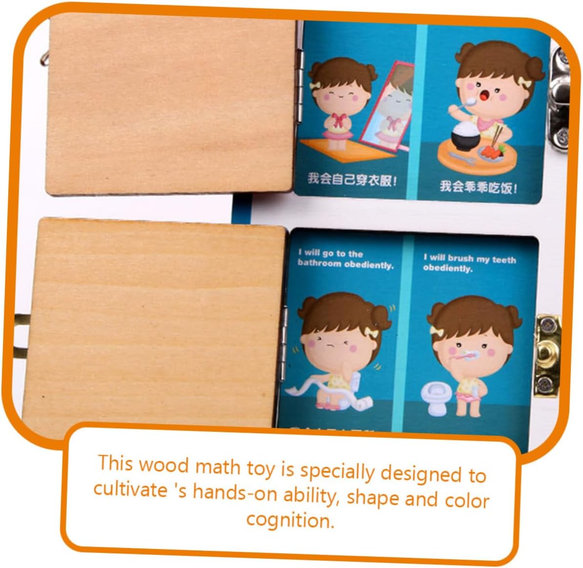 DECHOUS Juguete de Aprendizaje de Matemáticas de Madera, Juguete Educativo de Suma y Resta para el Desarrollo de la Inteligencia