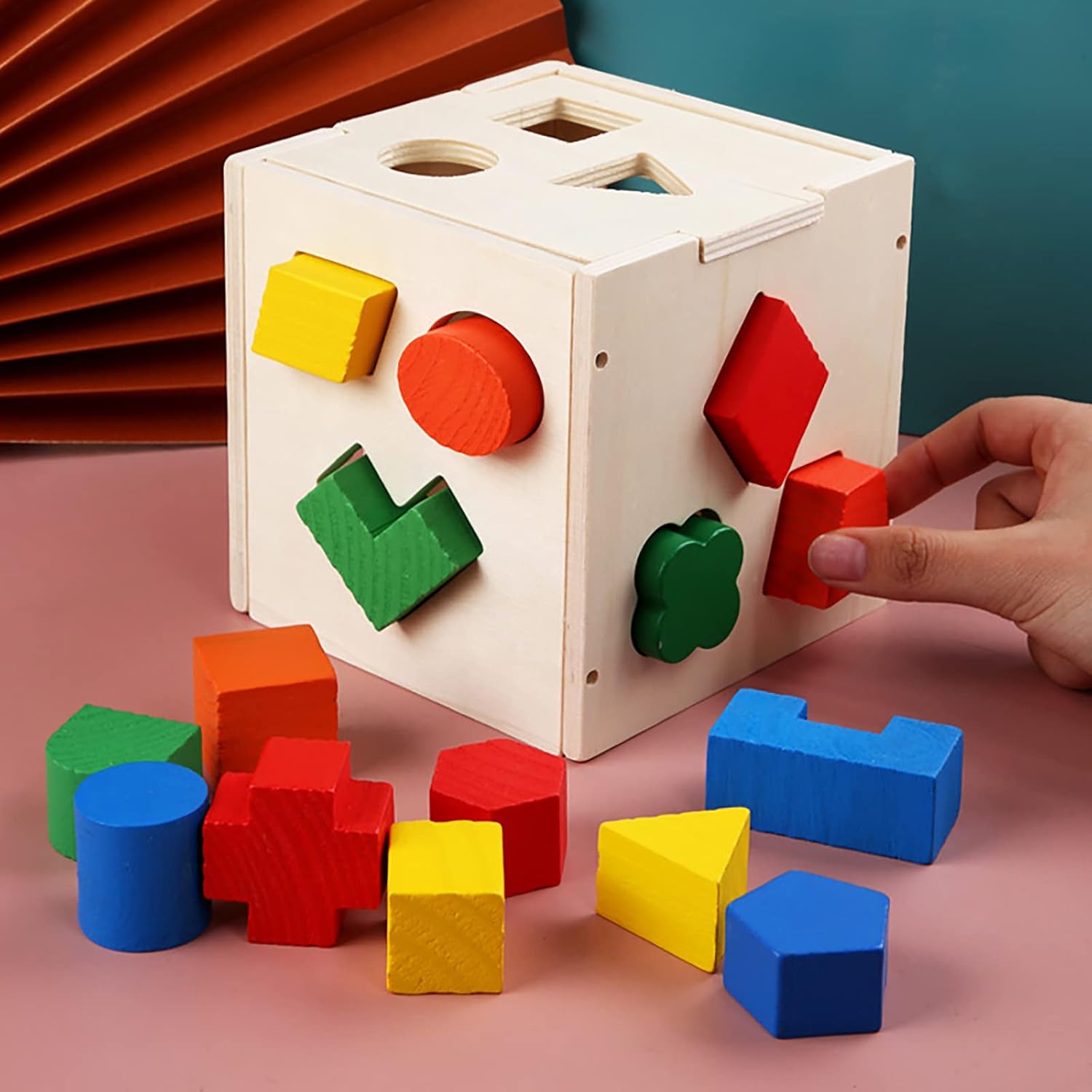 Caja de inteligencia para clasificar formas - 15 piezas
