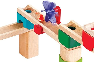 Fidtoy Juguete de Madera Pista de Canicas para Construir DIY para Niños