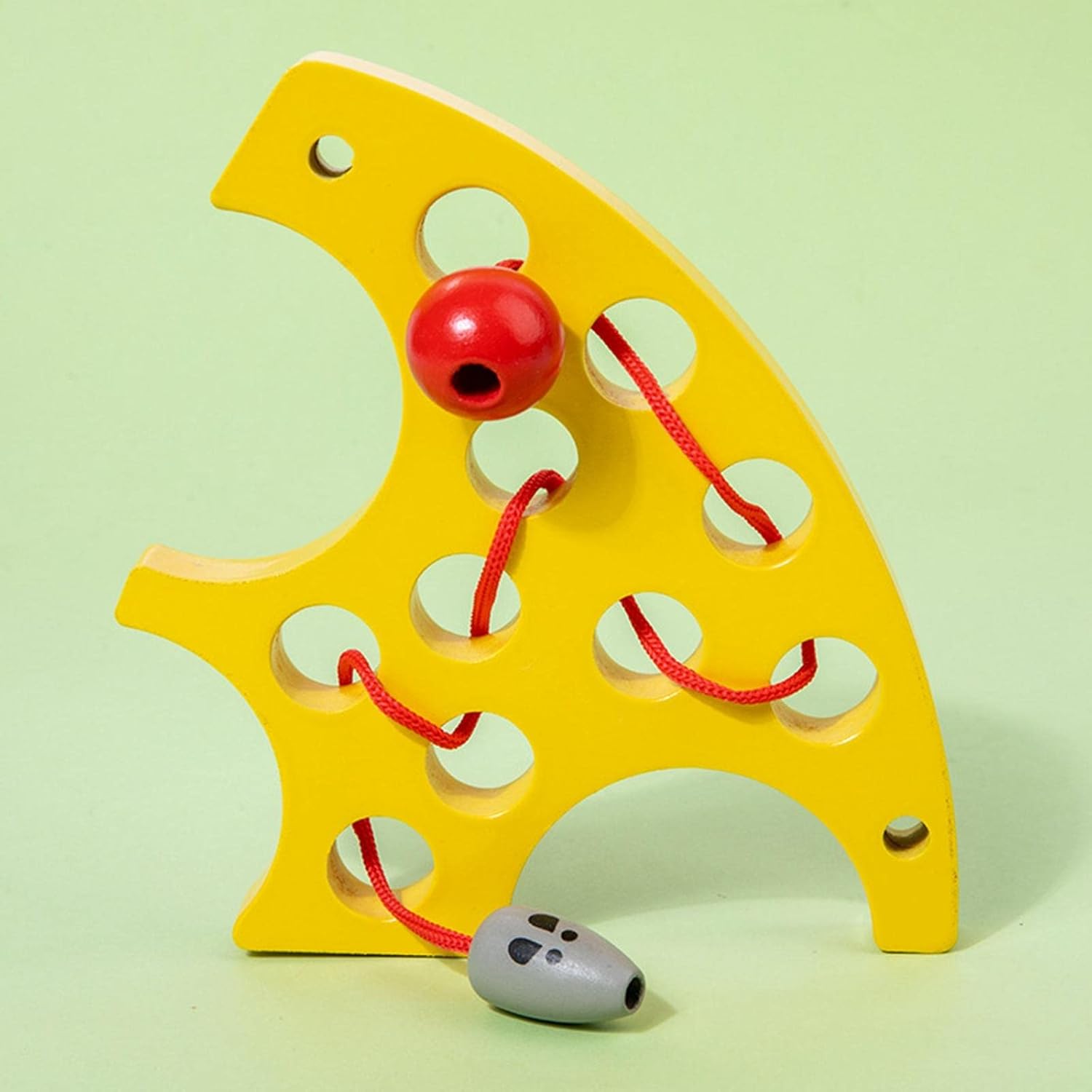 Cheese Threading Board Montessori Toys Kindergarten for Airplane Boys Kids