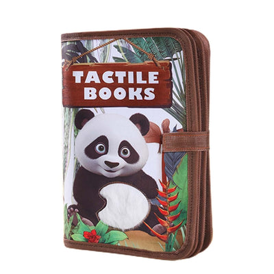 Libro sensorial táctil y de texturas de animales salvajes - 360