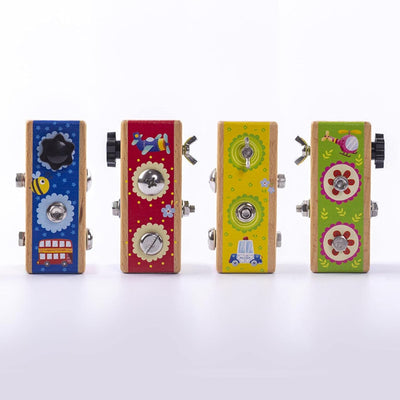 ATORSE Montessori Wooden Screw Driver Busy Board Motor Skill Early Development Toys