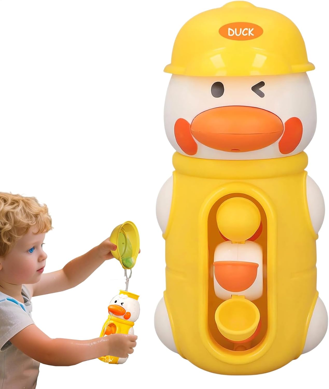 Juego de juguetes de baño Fidtoy Duck con girador de agua