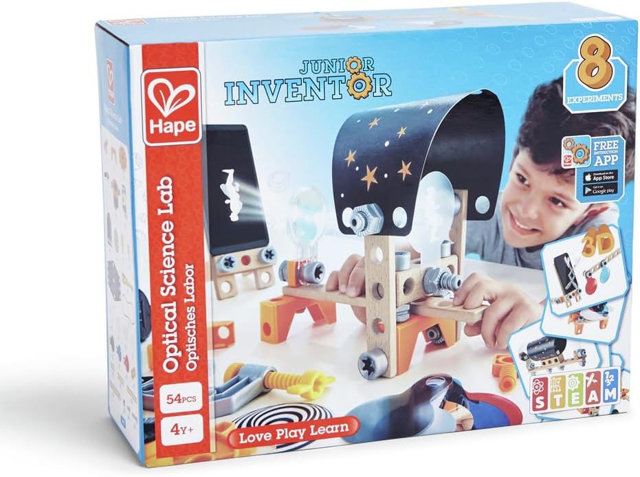 Kit scientifique optique Fidtoy pour enfants – Ensemble d'expériences STEM