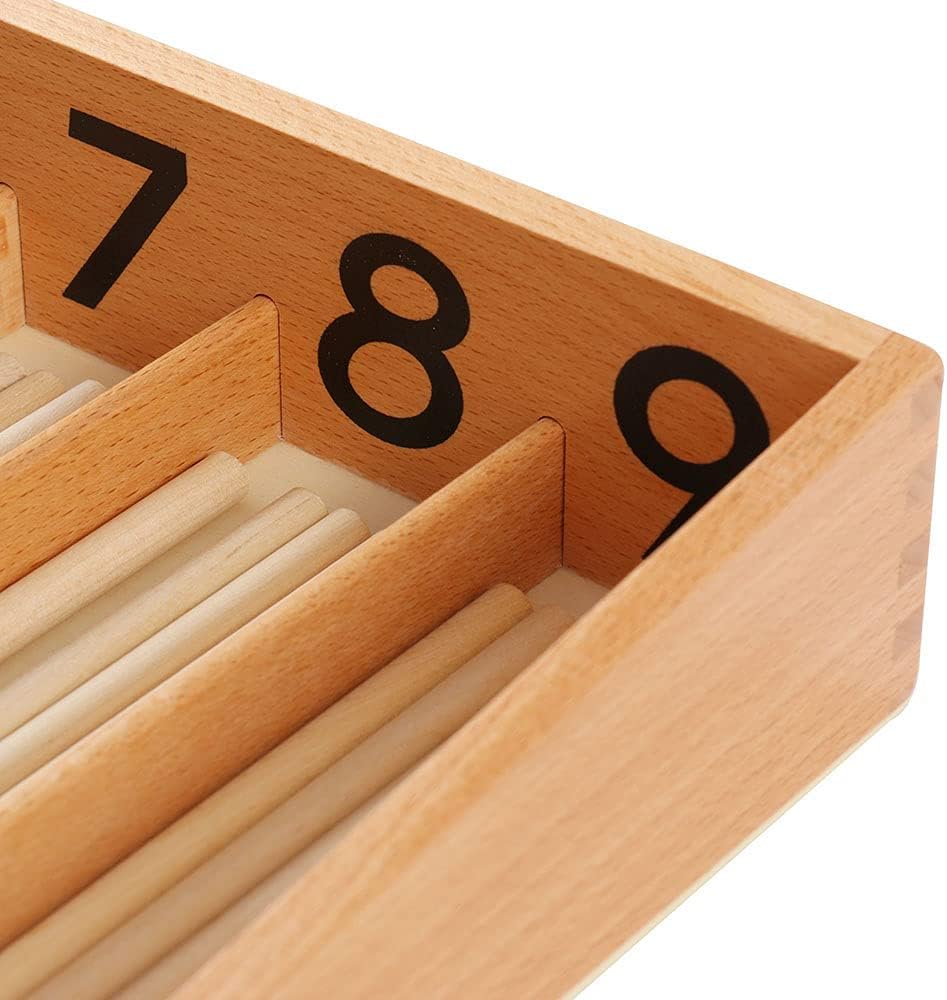 Fidtoy Montessori Spindle Box Counting Toy for Early Math