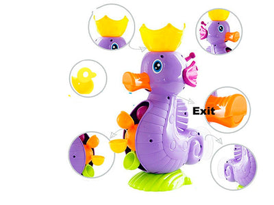 Fidtoy Hippocampe Jouet de Bain Douche Montessori Sensoriel Jouet d'Eau pour Bébés et Tout-petits