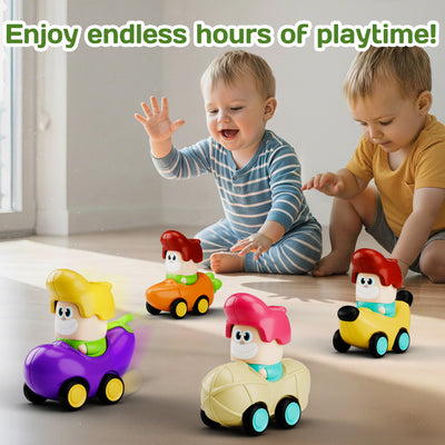 Fidtoy 6 Voitures à Friction pour Tout-petits