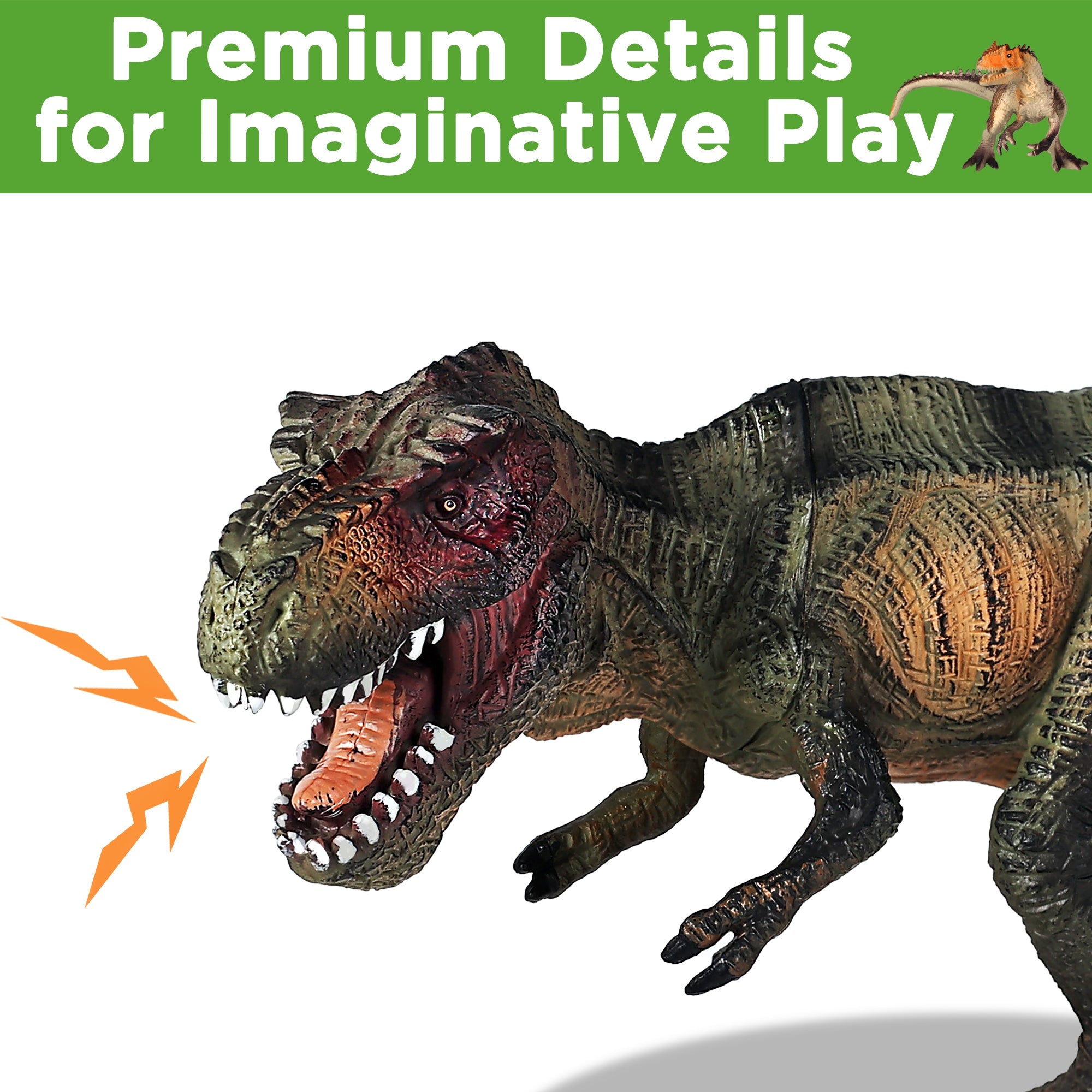 Fidtoy Big Dinosaur Toy Set with T-Rex Storage Box