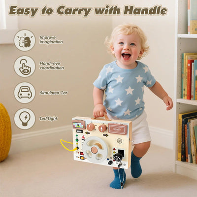 Volante con luces y sonidos para niños pequeños de 1 a 3 años