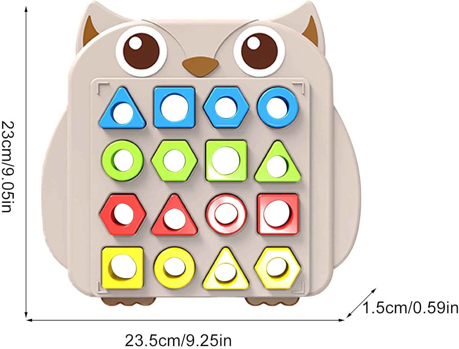 Fun Owl Pairing Shapes with Pattern Cards Two Players Challenge - 104