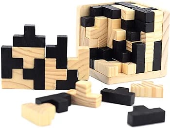 Cubo de madera rompecabezas de IQ - 689