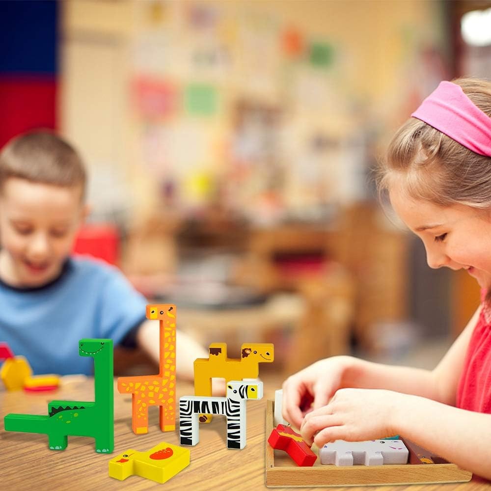 Jeu de société créatif en bois sur le thème des animaux - 298