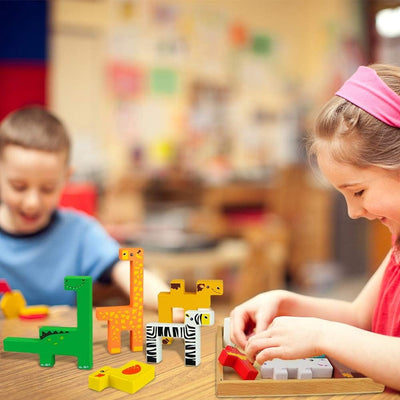 Jeu de société créatif en bois sur le thème des animaux - 298