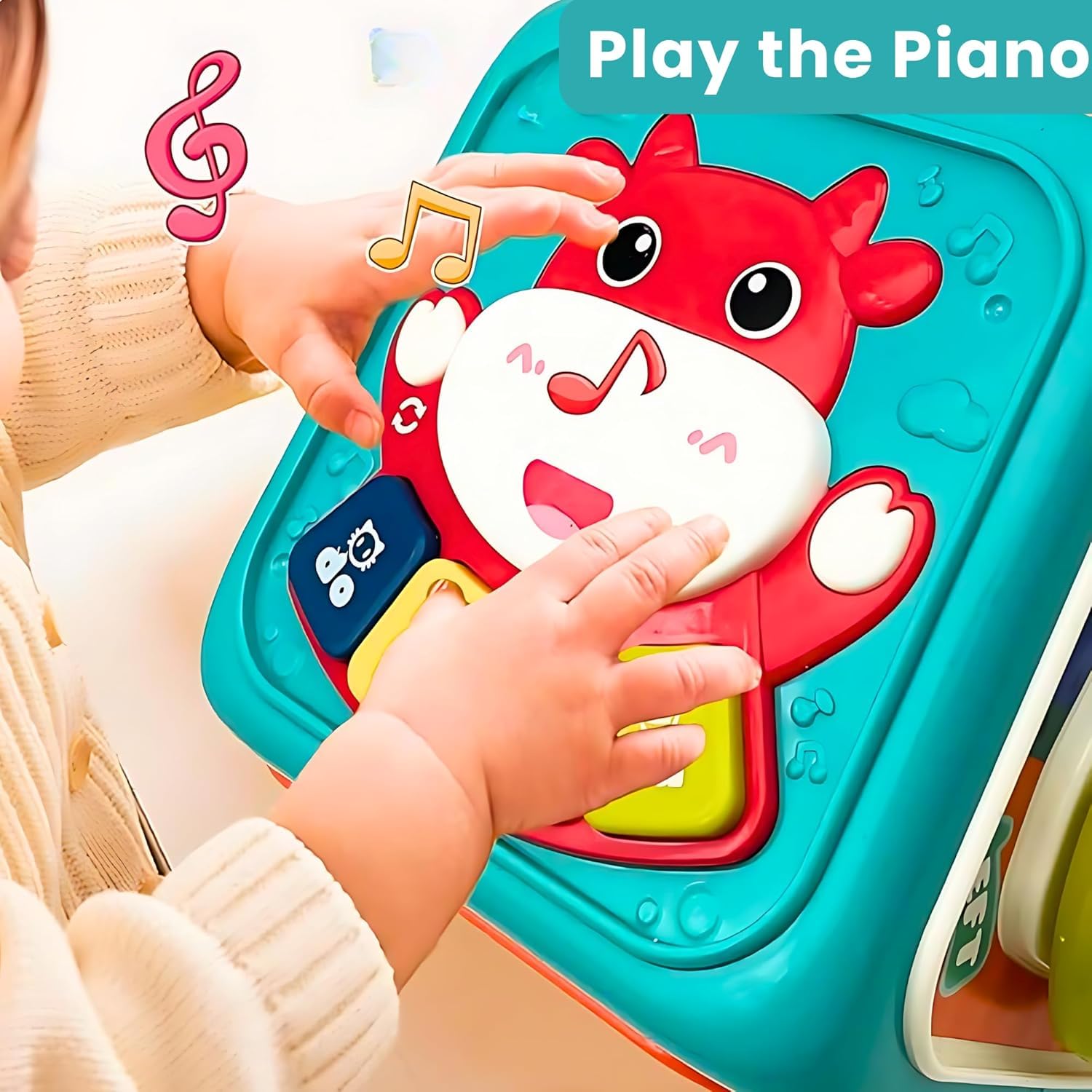 Fidtoy Cubo de Actividades Multifuncional para Niños Pequeños 18M+