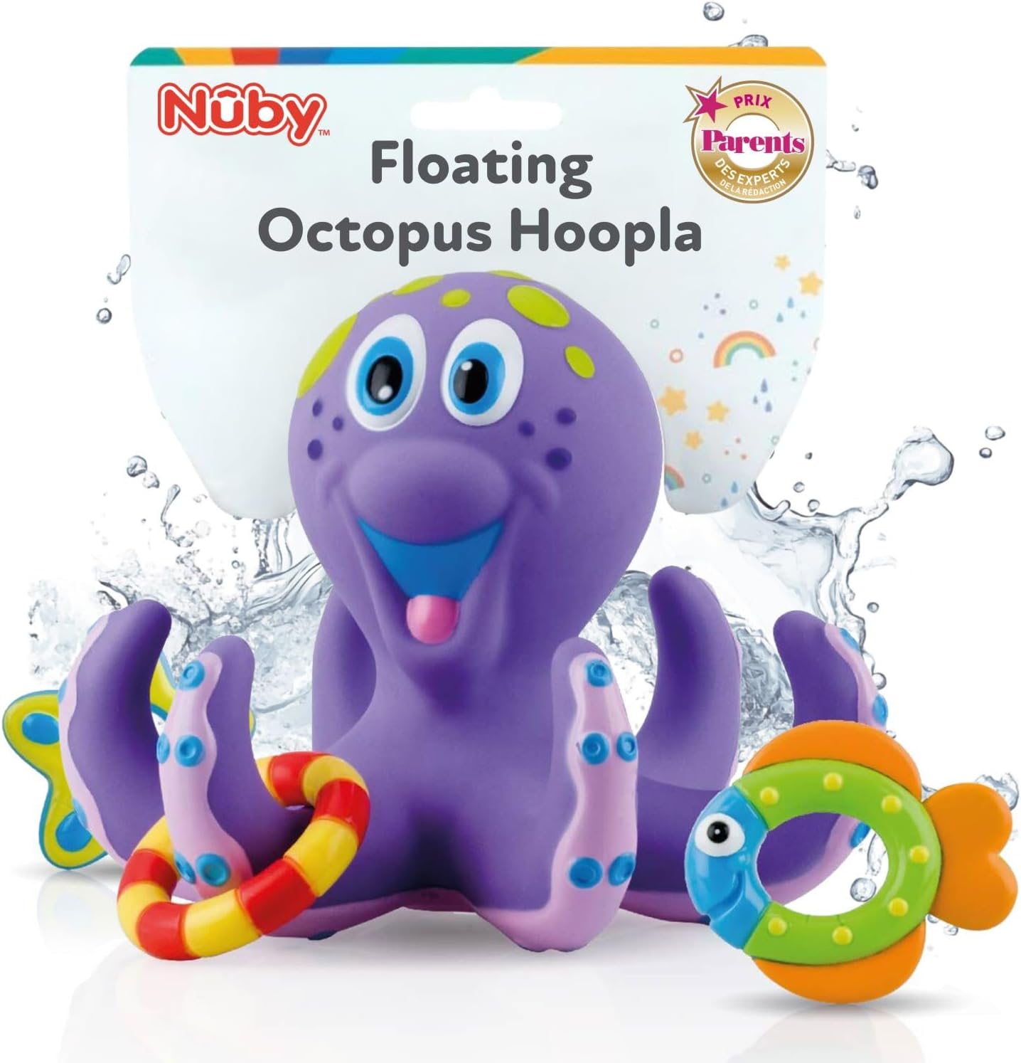 Fidtoy Octopus Bath Toy Set for Toddlers
