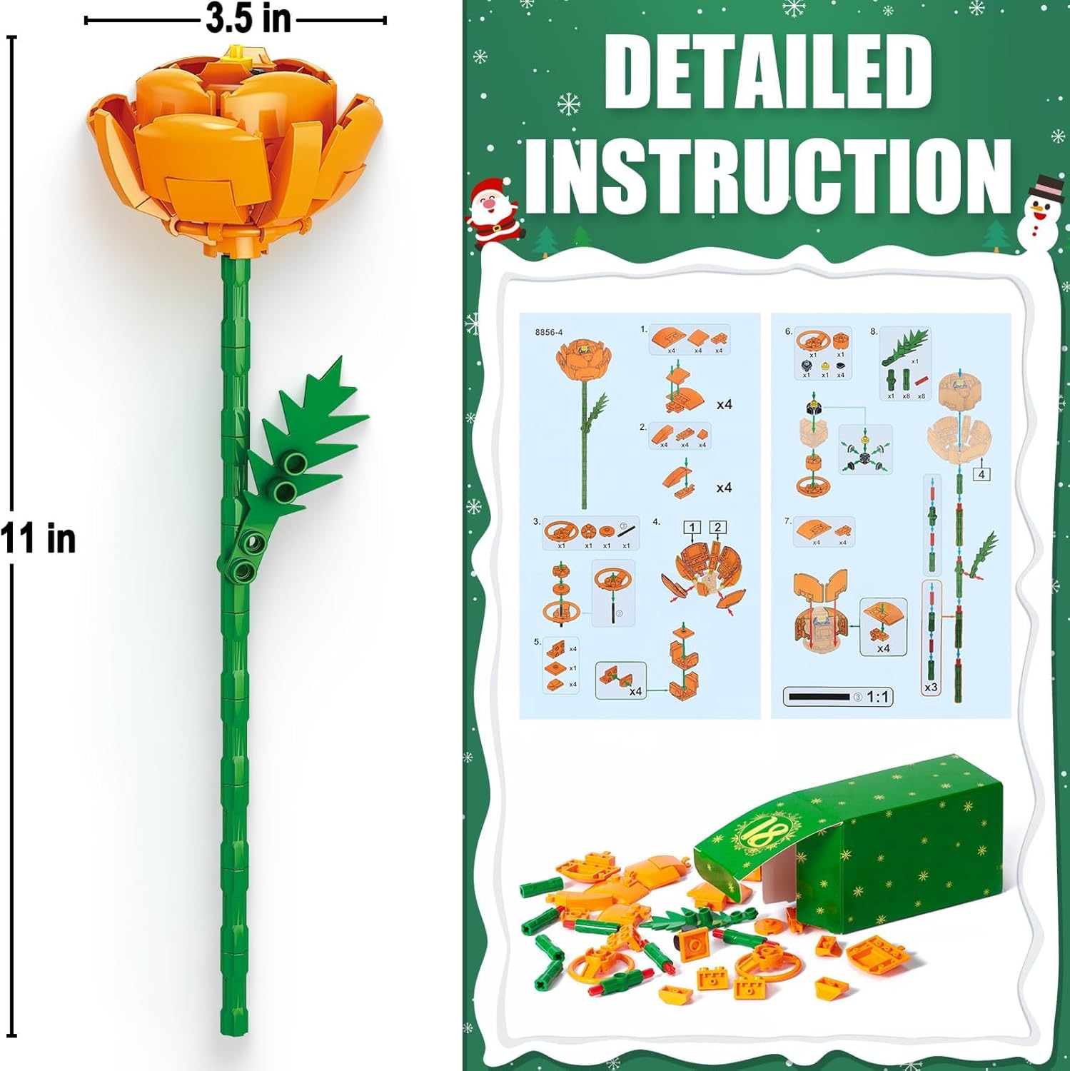 Calendrier de l'Avent de construction 24 jours MerryBlooms™