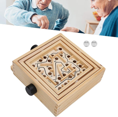 Juego de laberinto de madera Fidtoy para niños